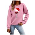 thumbnail image 1 of Kaemgyyd Womens Casual Winter Warm Sweatshirt Casual Loose Sherpa Lined Pullover Christmas Print Fall Fashion Clothing, 1 of 4