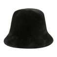 thumbnail image 1 of Kaemgyyd Womens Fleece Bucket Hat Soft Warm Winter Thick Cap Elegant Sherpa Fuzzy Outdoor Hat, 1 of 3
