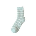 thumbnail image 1 of Kaemgyyd Womens Fuzzy Socks Cute Fleece Lined Plush Warm Sleep Sock Soft Cozy Winter Thermal Stripe per Socks, 1 of 3