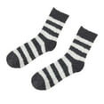 thumbnail image 1 of Kaemgyyd Womens Fuzzy Socks Winter Stripe Non Soft Fleece Lined Sock Men Cozy Warm Sherpa Plush Crew Socks, 1 of 3