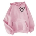 thumbnail image 1 of Kaemgyyd Womens Oversized Hoodies Cute Graphic Fleece Pullover Plus Size Hooded Sweatshirt with Pocket Winter Outfits, 1 of 4