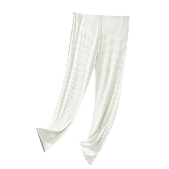 Kaemgyyd Womens Pajama Pants Soft Comfortable Elastic Waist Pj Bottoms Lightweight Plus Size Solid Color Lounge Pants