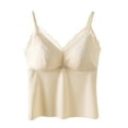 thumbnail image 1 of Kaemgyyd Womens Pajama Tank Tops Built in Bra Sleeveless Lace V Neck Sleep Shirts Knit Ribbed Layering Undershirts, 1 of 3