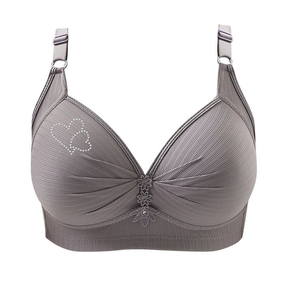 Kaemgyyd Womens Plus Size Bras Wireless Push up Comfortable Bra Cute Heart Print Supportive No Underwire Tshirt Bralettes