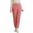 thumbnail image 1 of Kaemgyyd Womens Plush Pajama Pants Soft Fuzzy Fleece Taper Pj Bottoms Winter Warm Cozy Sleep Trousers Loungewear, 1 of 7