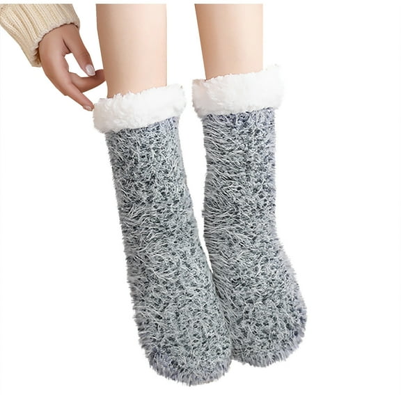 Kaemgyyd Womens per Fuzzy Socks Fleece Lined Winter Warm Thick Socks Thermal Cozy Plush Non Soft Socks