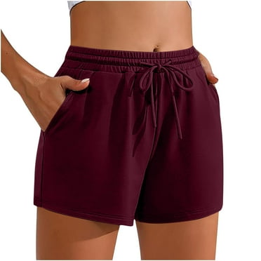 Kaemgyyd Womens Sweat Shorts Drawstring Elastic Waist Athletic Running Shorts Summer Casual Pockets Short Pants