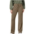 thumbnail image 1 of Kaemgyyd Womens Sweatpants High Waisted Elastic Drawstring Pants Comfy Wide Leg Trousers Solid Color Lounge Workout Pants, 1 of 7