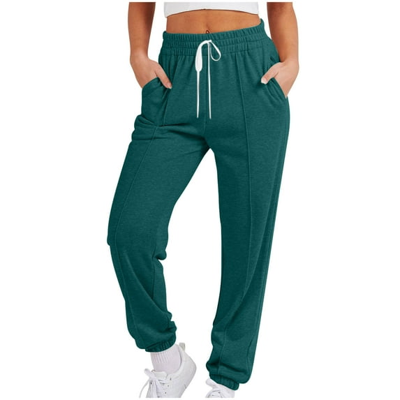 Kaemgyyd Womens Sweatpants with Pockets Lightweight Drawstring Joggers Casual Athletic Pants Stretch Running Workout Trousers