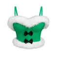 thumbnail image 1 of Kaemgyyd Womens Tops Fashion Christmas Outfit Cute Fuzzy Trim Spaghetti Strap Corset for Women Waist Cincher Body Shapewear, 1 of 3
