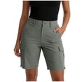 thumbnail image 1 of Kaemgyyd Workout Shorts Women Casual Athletic Hiking Sweat Shorts Stylish Elastic High Waist Chino Cargo Shorts with Pockets, 1 of 7