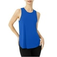 thumbnail image 1 of Kaemgyyd Workout Tops for Women Casual Crew Neck Tank Shirt Lightweight Sleeveless Curve Hem Athletic Yoga Tee Running Gym Clothes, 1 of 6