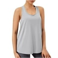 thumbnail image 1 of Kaemgyyd Workout Tops for Women Long Flowy Sleeveless Racerback Tunic Tee Loose Quick-Dry Yoga Athletic Running Shirt Gym Clothes, 1 of 7