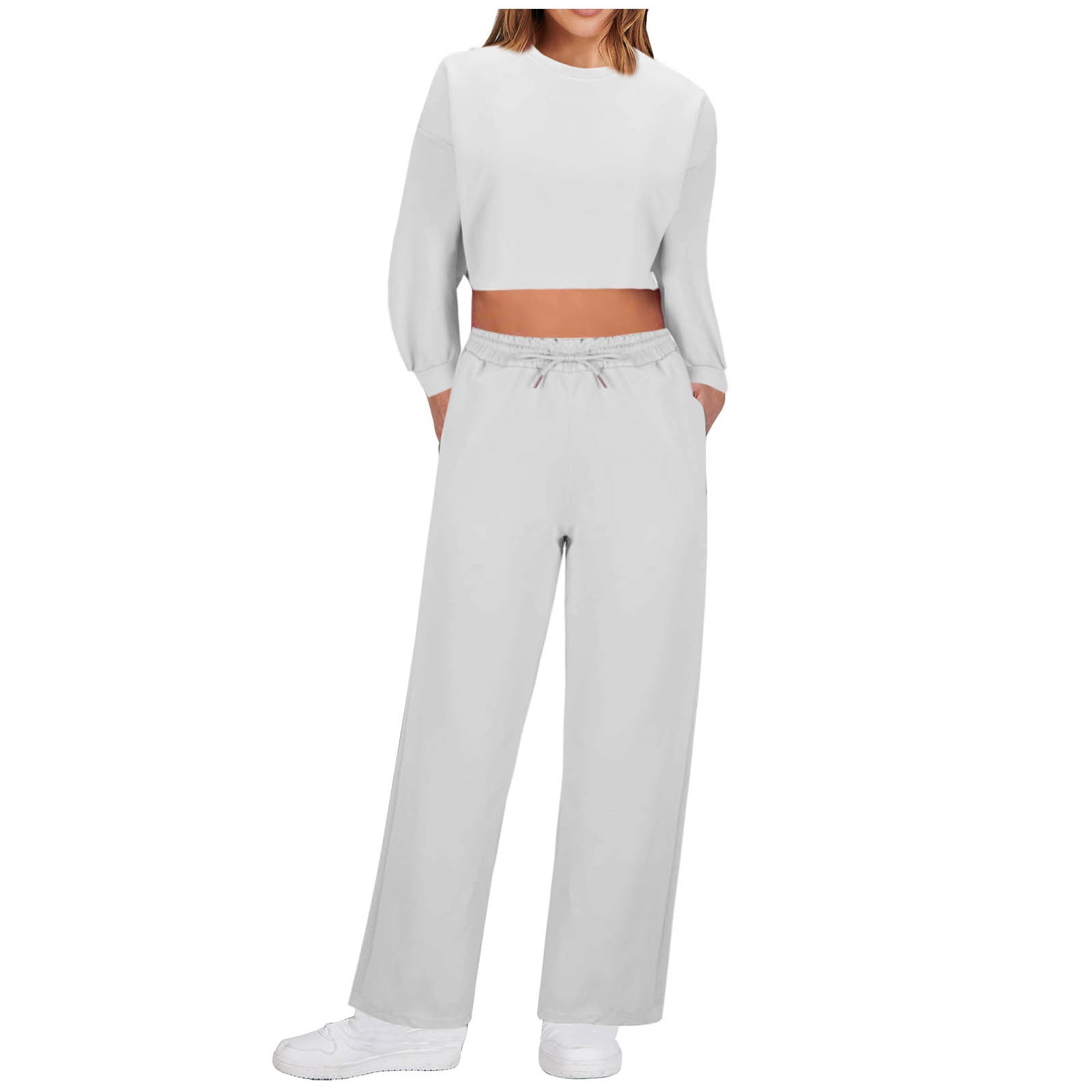Cropped Ladies Lounge Joggers Peuignao Ladies Tracksuits Cropped