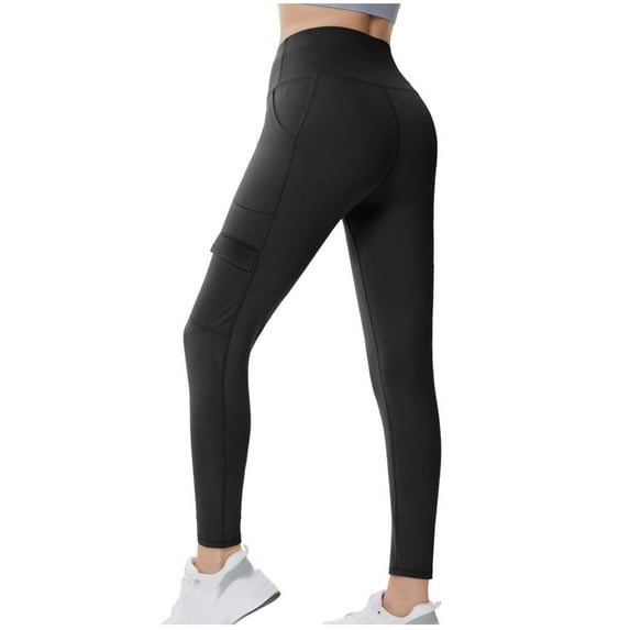 Kaemgyyd Yoga Pants for Women Trendy High Waisted Workout Running Leggings with Pockets Soft Athletic Stretch Tights