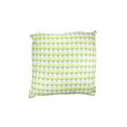 Kaemingk 15.75" Square Diamond Motif Indoor Throw Pillow - Blue/Yellow
