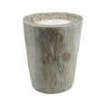 thumbnail image 1 of Kaemingk 20" Seaside Treasures Rustic Chic Giant Wooden Log Decorative Triple Wick Wax Pillar Candle, 1 of 2