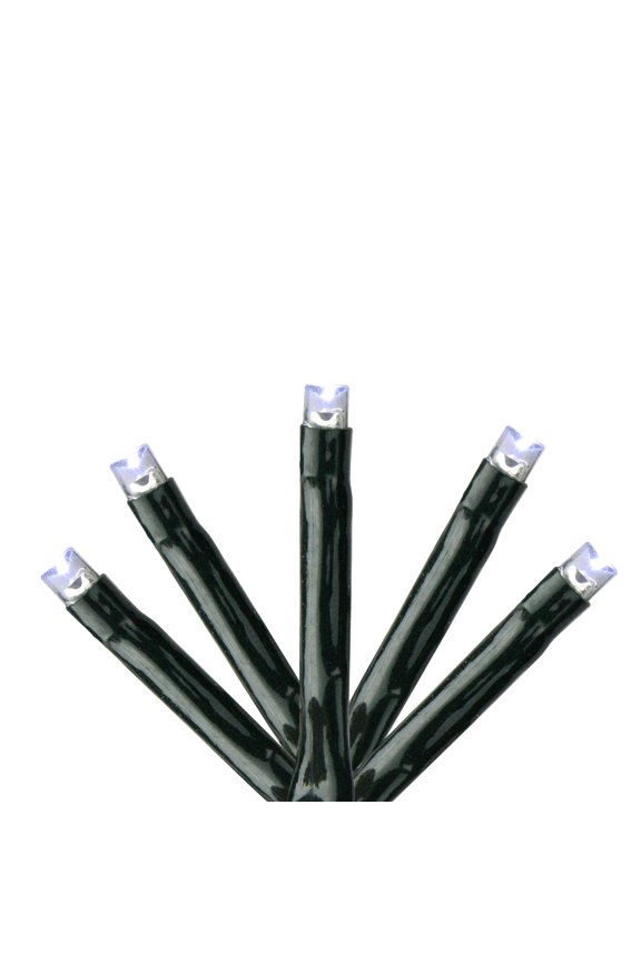 223ct LED 8-Function Twinkle 1-2 Glow Lights White - 17' Green Wire