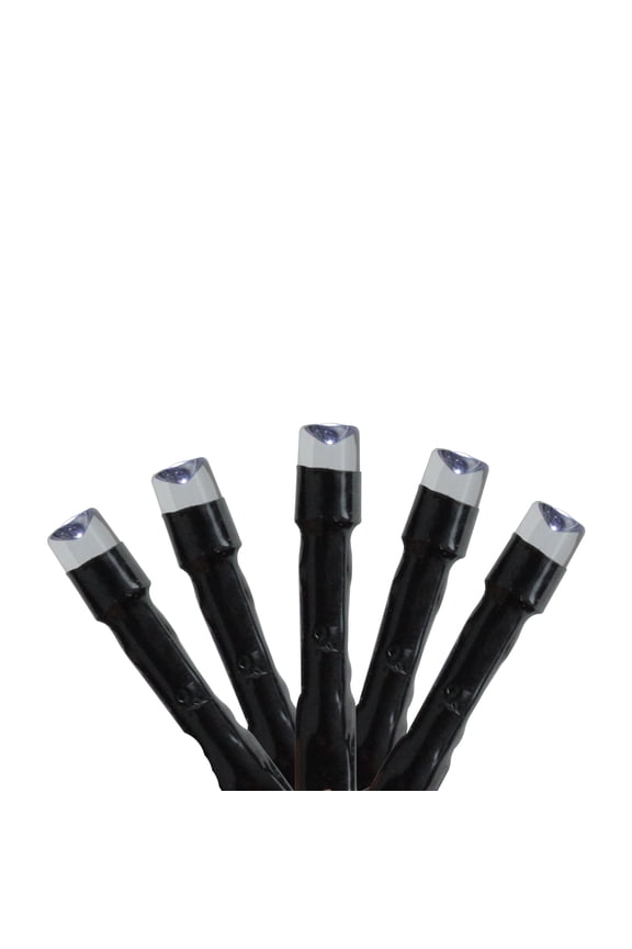 480ct Cool LED Battery Operated 8-Function String Lights White - 117' Black Wire
