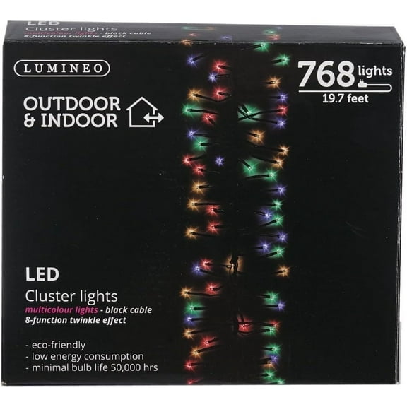 Kaemingk 768 LED Lights - Multi - Cluster Lights - Multi Function
