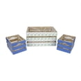 thumbnail image 1 of Kaemingk Set of 3 French Countryside Green Rectangular Wooden Decorative Storage Box Nesting Crates, 1 of 2