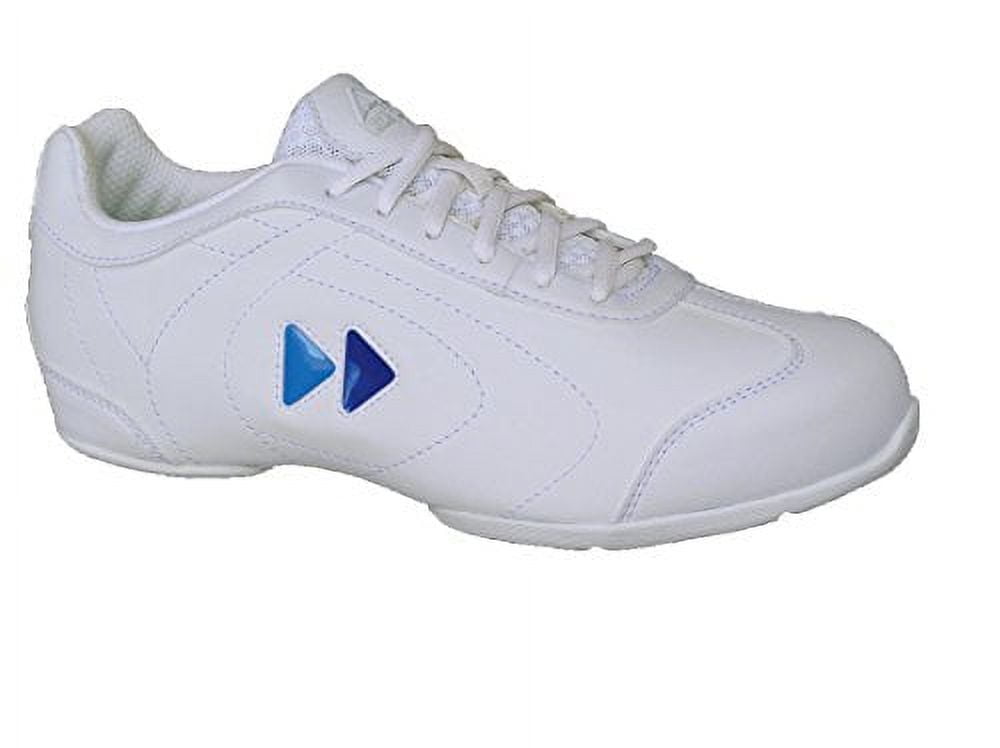 Kaepa Women's Delta Cheer Shoe with Color Change Snap in Logo, White
