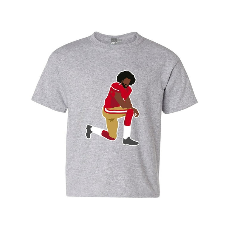 Kaepernick 7 Kneel Stand Football Protest Front Back DT Youth Kids T Shirt Tee Walmart