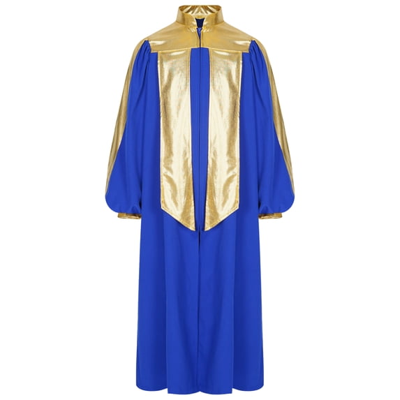 Kaerm Children Choir Robe for Church Pulpit Robe and Pastor Boys Girls Graduation Gown School Dress Up Uniform Blue 6