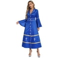 thumbnail image 1 of Kaerm Clergy Dress for Women Loose Fit Choir Robe Flared Sleeves Church Liturgical Praise Worship Dress Royal Blue 3XL, 1 of 7