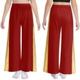 thumbnail image 1 of Kaerm Girls Palazzo Pants Kids Celebration of Spirit Wide-Leg Pants Yoga Praise Dance Trousers Praisewear Burgundy 16, 1 of 6