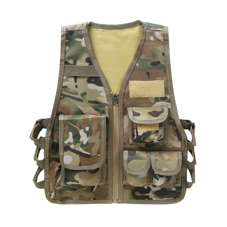 Kids multi pocket waistcoat hot sale