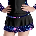 thumbnail image 1 of Kaerm Kids Figure Skating Skirt Swing Skater Skirt Girls Tennis Golf Skirt with Built in Shorts Dance Black 12, 1 of 6