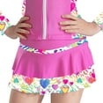 thumbnail image 1 of Kaerm Kids Figure Skating Skirt Swing Skater Skirt Girls Tennis Golf Skirt with Built in Shorts Dance Hot Pink 6, 1 of 6