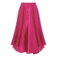 thumbnail image 1 of Kaerm Kids Girls Long Full Ballroom Dance Skirt Flamenco Belly Skirt Cha Cha Latin Rumba Samba Skirt Hot Pink 3-4, 1 of 6
