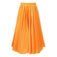 thumbnail image 1 of Kaerm Kids Girls Long Full Ballroom Dance Skirt Flamenco Belly Skirt Cha Cha Latin Rumba Samba Skirt Yellow 11-12, 1 of 6