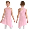 thumbnail image 1 of Kaerm Kids Girls Lyrical Dance Dress Sleeveless Hater Ballet Latin Leotard Figure Skating Dress Modern Dancewear Pink 16, 1 of 6