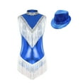 thumbnail image 1 of Kaerm Women's Cheer Leader Fancy Uniform Cheerleading Dance Outfits Halloween Party Tassel Leotard Blue S, 1 of 7