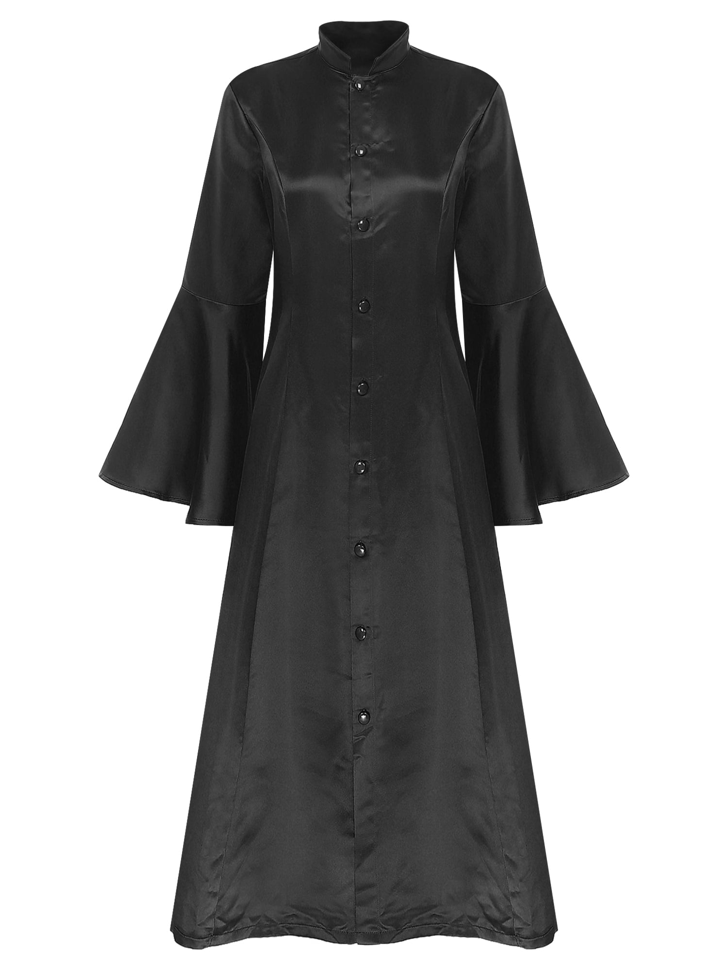 Kaerm Women's Church Clergy Dress Flared Sleeve Maxi Dress Choir Robe ...