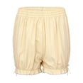 thumbnail image 1 of Kaerm Women's Lolita Ruffled Shorts Elastic Panties Pettipants Shorts Pumpkin Bloomers Underwear Apricot 3XL, 1 of 5