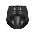 thumbnail image 1 of Kaerm Women's Metallic Dance Festival Rave Bottoms Metallic High Waisted Booty Shorts Black L, 1 of 7