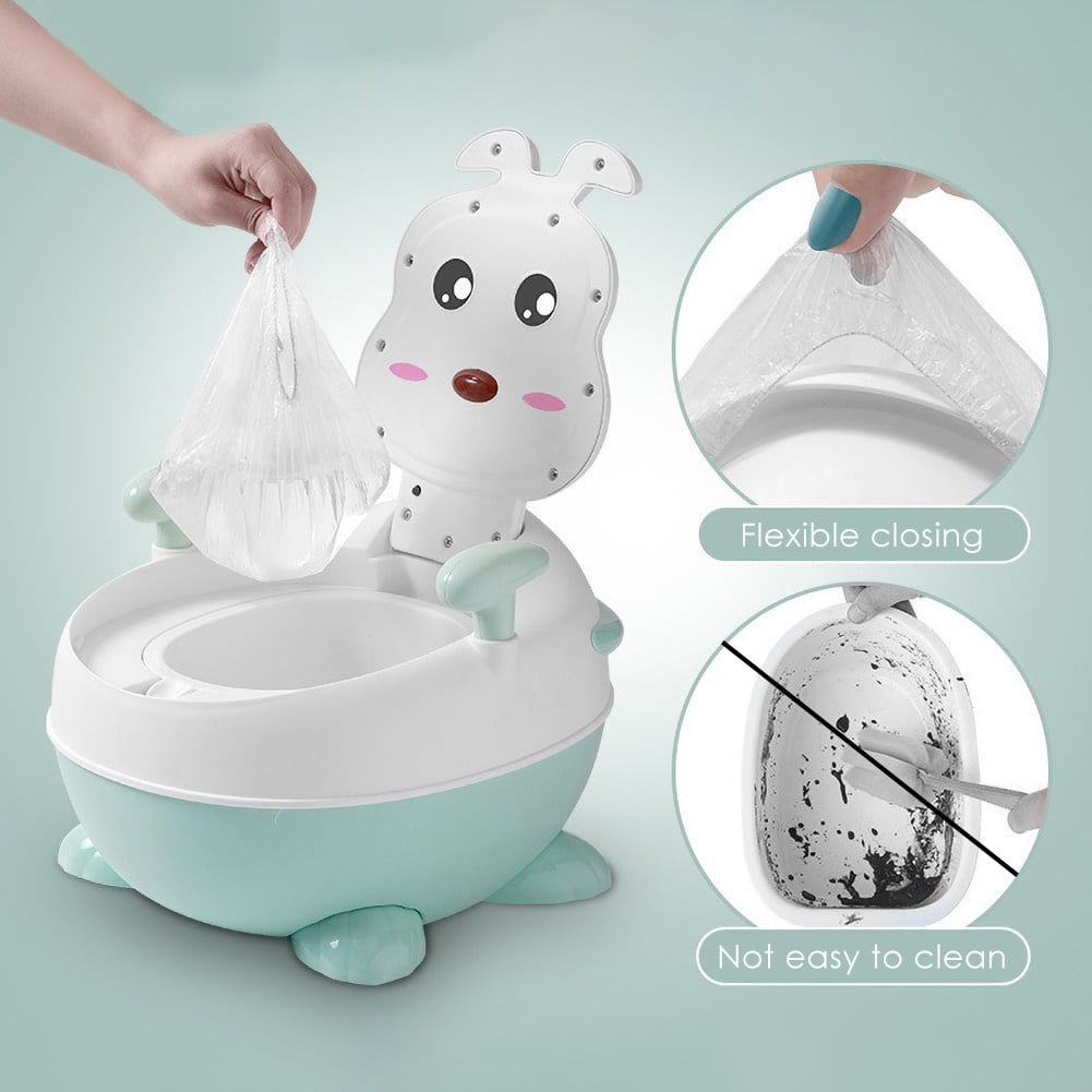 Kaesi 100Pcs/10 Rolls Travel Disposable Baby Kids Potty Chair Bag