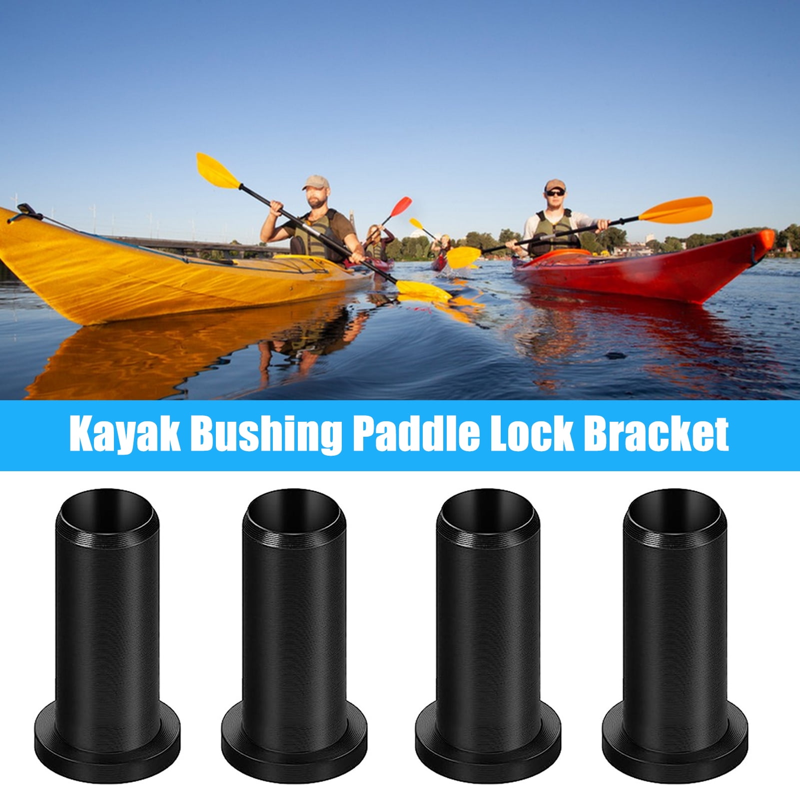 Kaesi 4Pcs Oar Lock Socket Inserts Wear Resistant Simple Installation