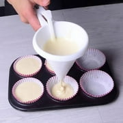 Kaesi Batter Dispenser Portable Non-stick Plastic Handheld Kitchen Chocolate Funnel for Cupcakes