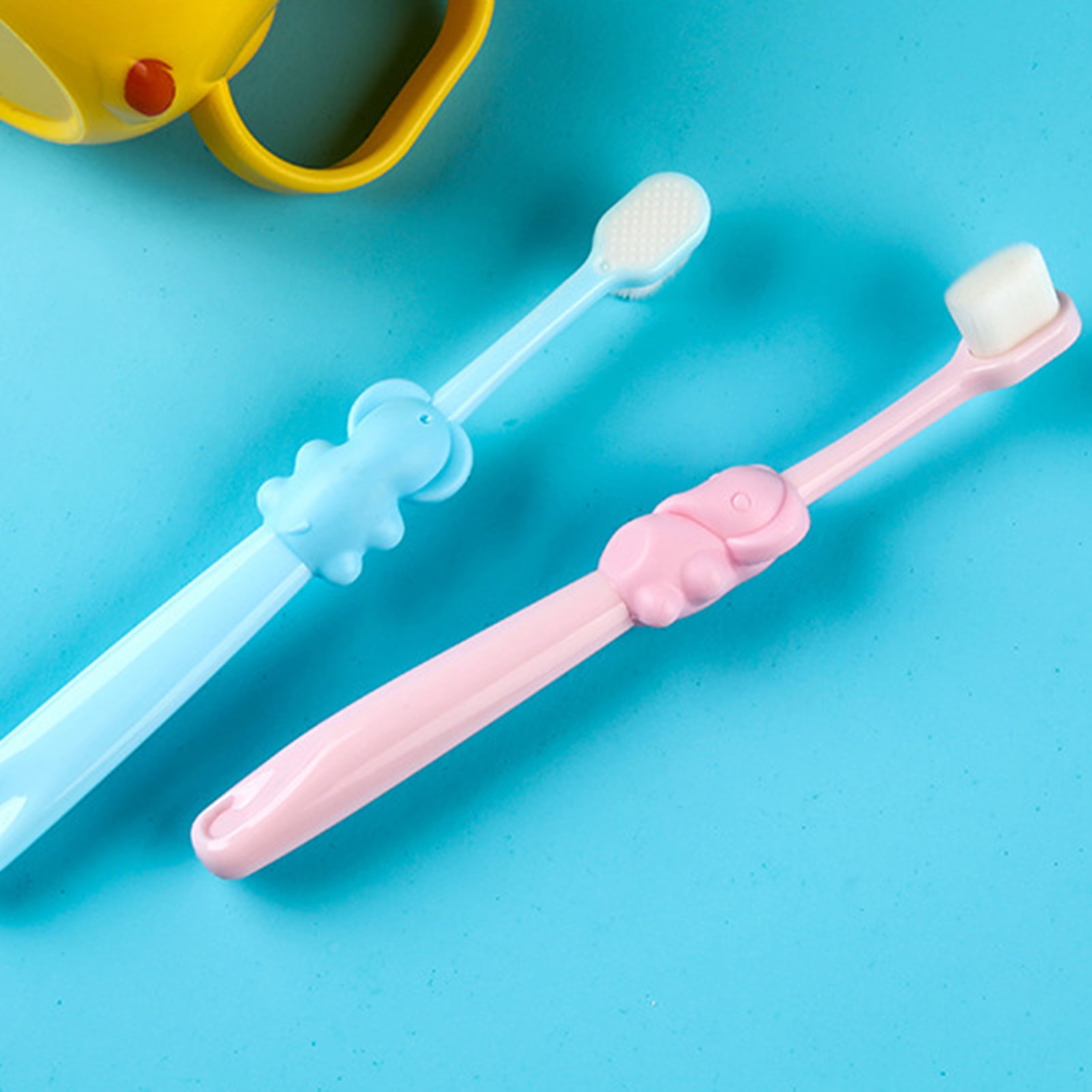 Kaesi Children Cute Elephant Bunny Soft Toothbrush Cleaning Dental Oral Care Supplies