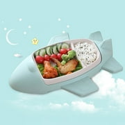 Kaesi Children Dish Cartoon Airplane Division Design Tableware Kids Dinnerware Food Bowl for Toddler