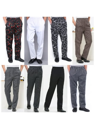 Chef Works Men's Essential Baggy Chef Pants, Small Check, XX-Small at   Men's Clothing store