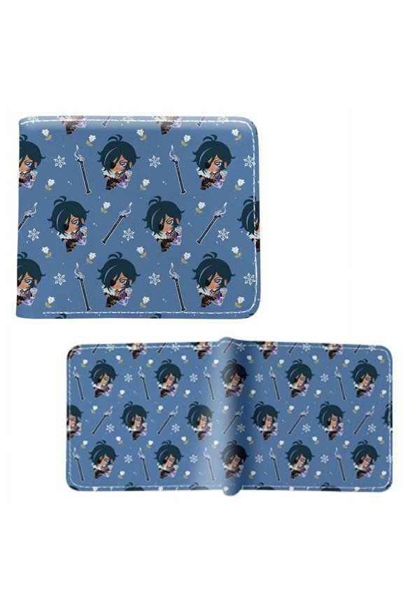 Kaeya Alberich Patterns - Genshin Impact 4x5" Bi-Fold Wallet