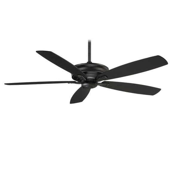 Kafe Ceiling Fan In Transitional Style 15 Inches Tall By 60 Inches Wide-Coal Finish-Coal Blade Color Minka Aire Fans F696-Cl