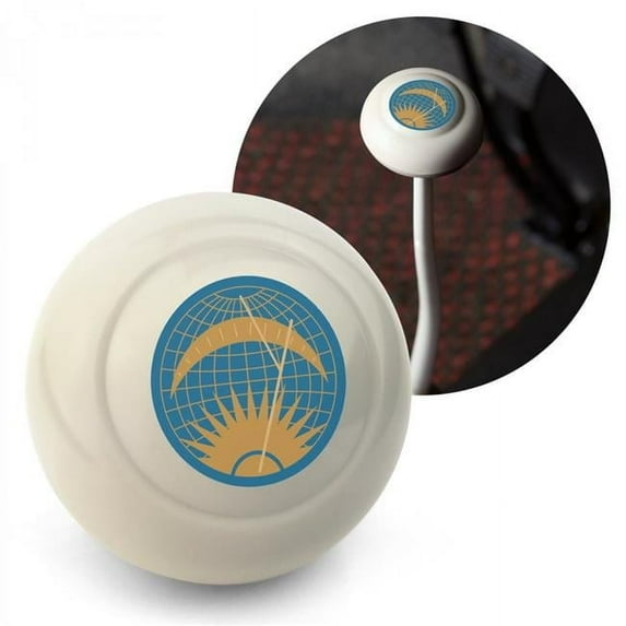 KaferLab 788336 Sun & Moon Ivory Gear Shift Knob M12 & M7 Volkswagen Bus Beetle Ghia Thing Split Oval