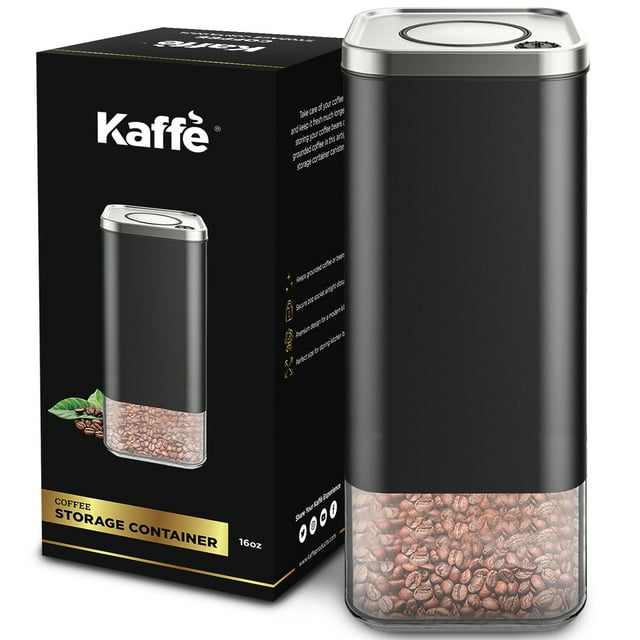 Kaffe Coffee Canister, Perfect Coffee Container Airtight, Smart Coffee